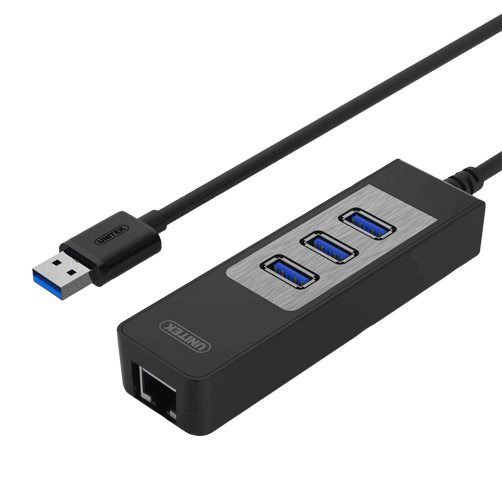 USB3.0 3-PORT HUB + GIGABIT ETHERNET CONVERTER
